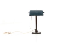 Art Deco Enamel Desk Lamp, 1920s