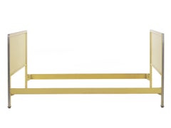 Art Deco Enameled and Chromed Twin Bed by Norman Bel Geddes, circa 1930s