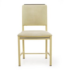 Art Deco Enameled & Chromed Writing Table Desk with Chair by Norman Bel Geddes