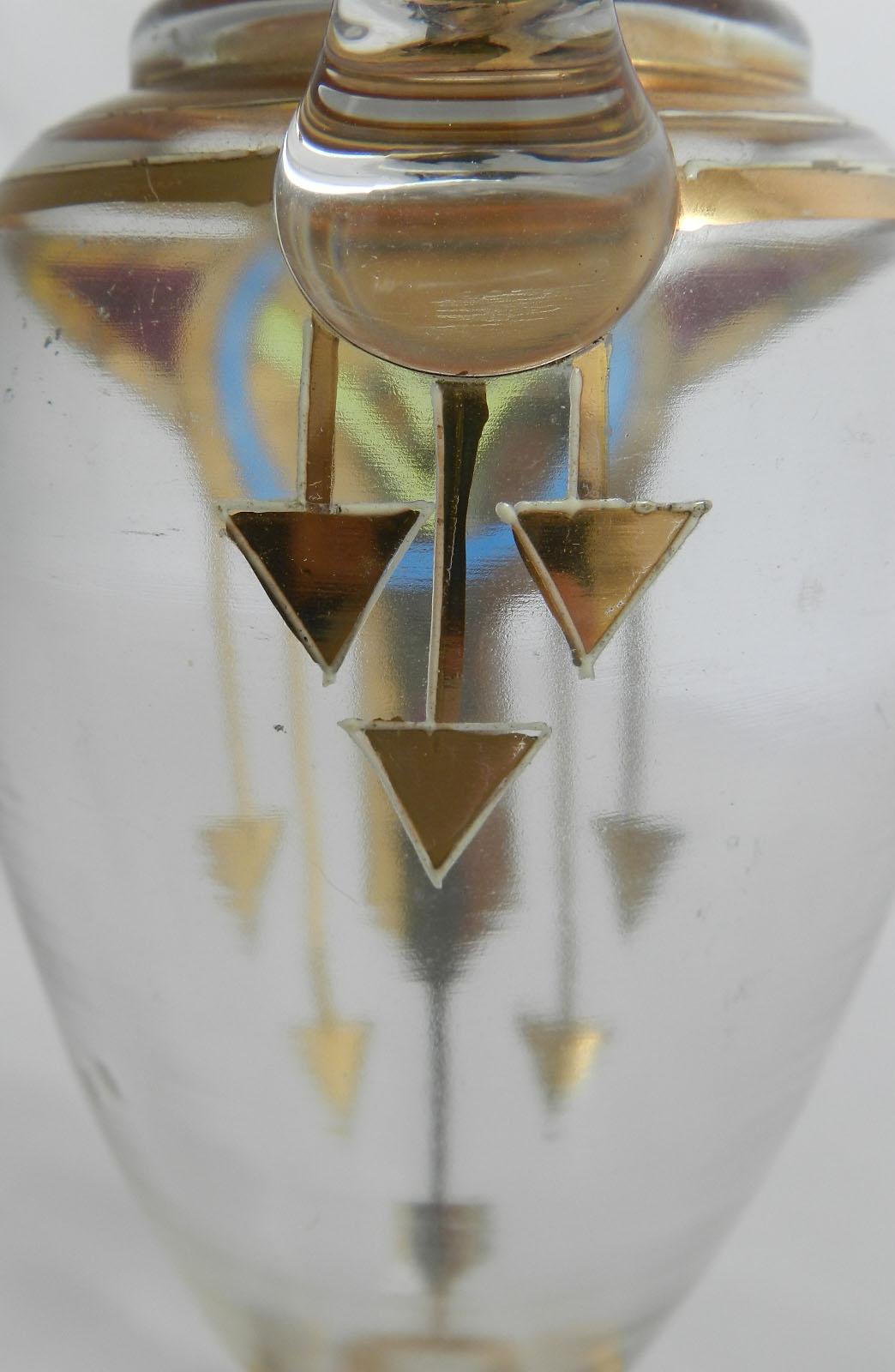 Eine emaillierte Art déco-Glaskanne, Kleiner Krug, Französisch, um 1930 (Mitte des 20. Jahrhunderts)