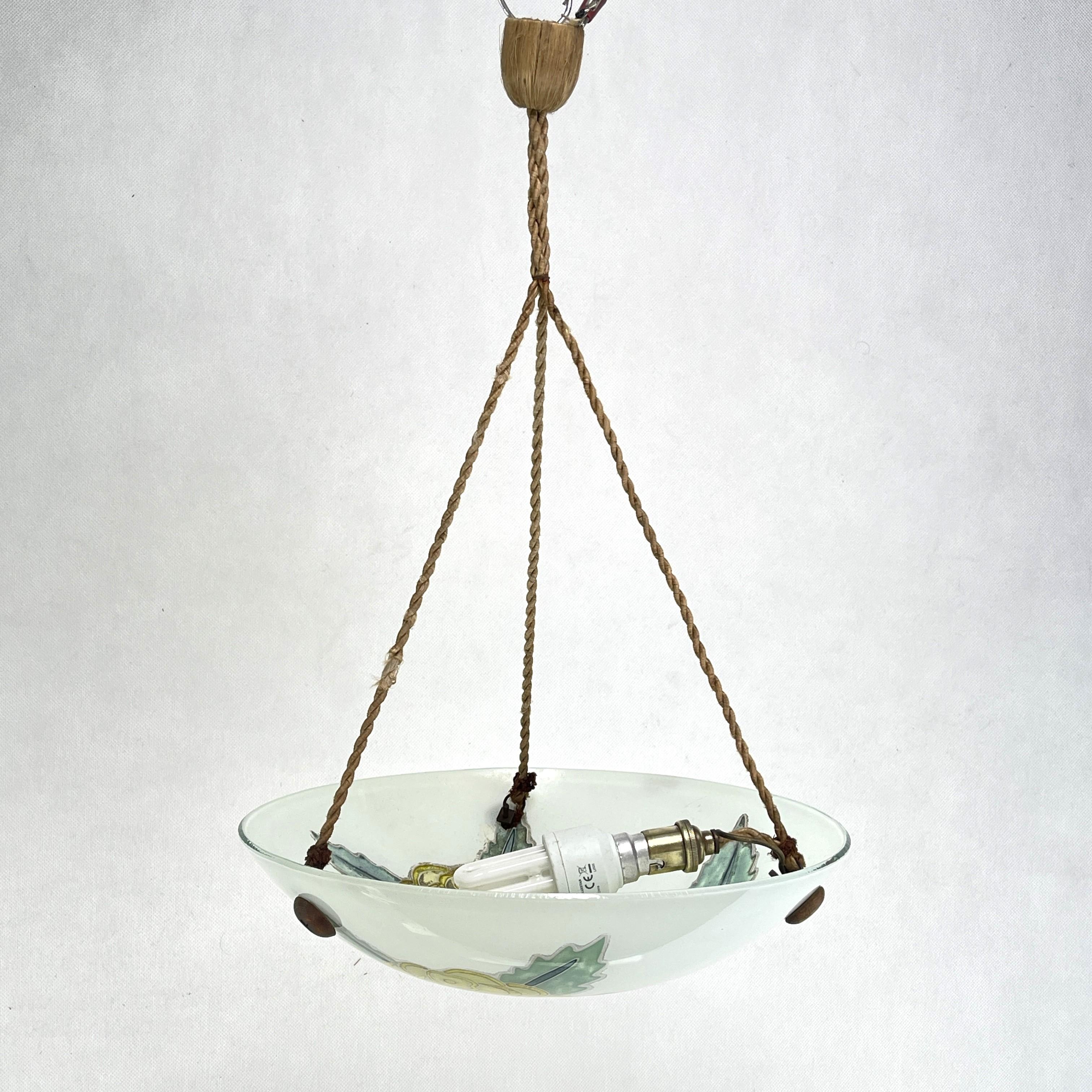 art deco hanging lamp