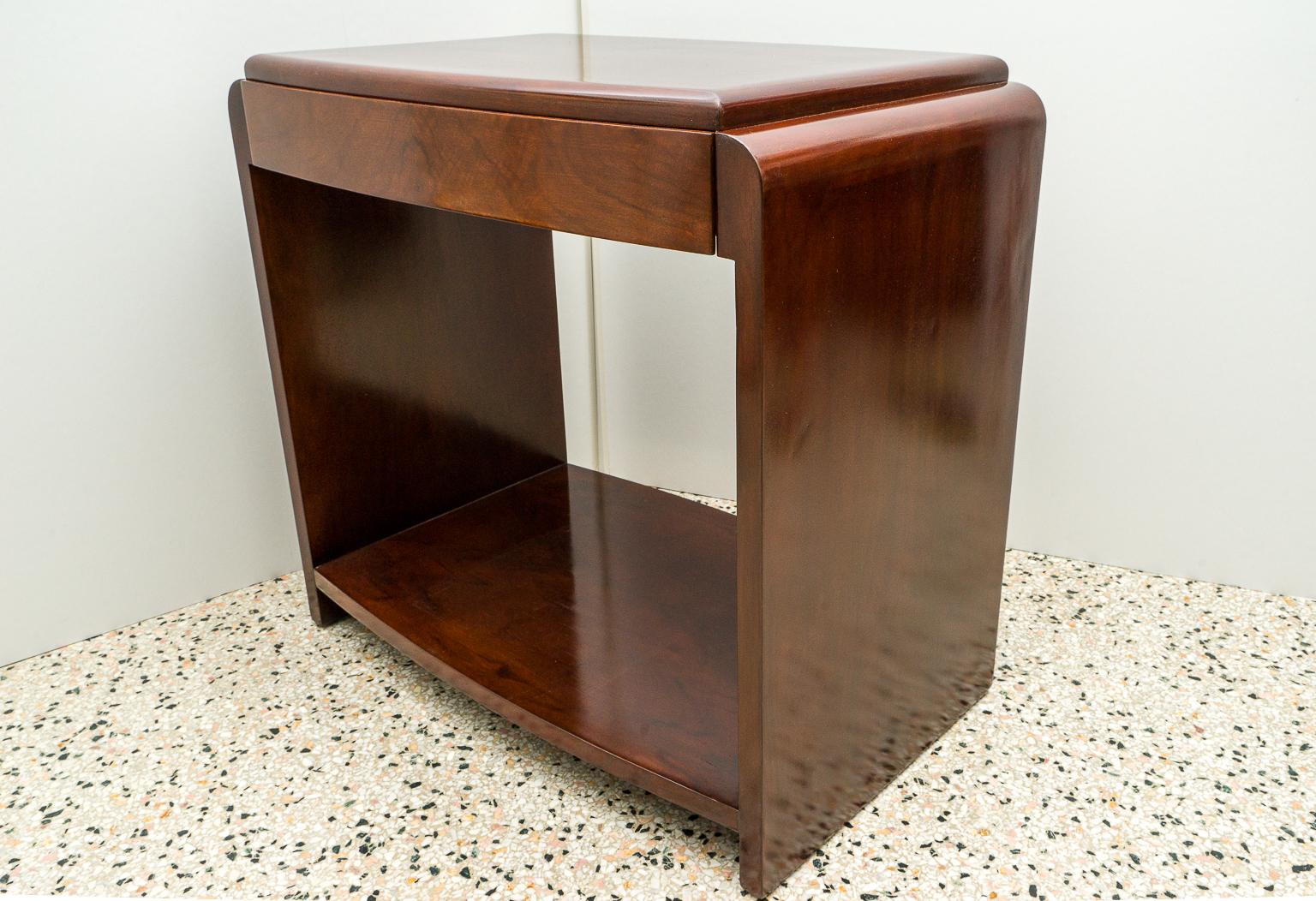 Art Deco End Table with Drawer For Sale at 1stDibs art deco side