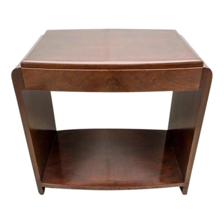 Art Deco End Table with Drawer For Sale at 1stDibs