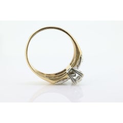 Art Deco Engagement Wedding Diamond Ring Set. Vintage 1930s or 1940s Wedding