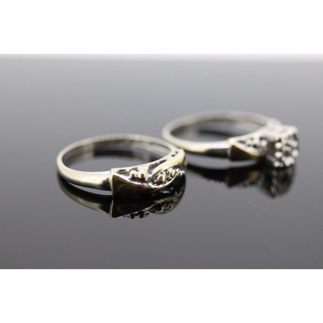Art Decó Anillo de compromiso de boda con diamantes. Boda vintage años 30 o 40 en Bueno estado para la venta en Port Charlotte, FL