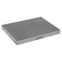 Art deco engine turned silver cigarette case made in London in 1947