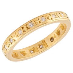 Bracelet éternel Art déco anglais en diamant 18k