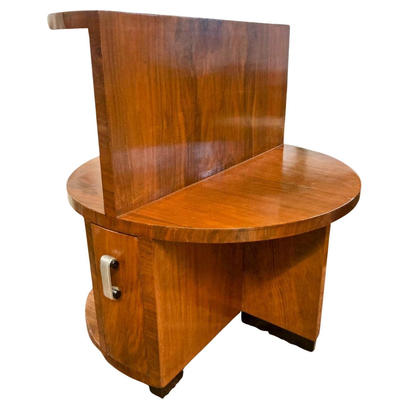 Art Deco English Burl Walnut Sectional Table For Sale 1