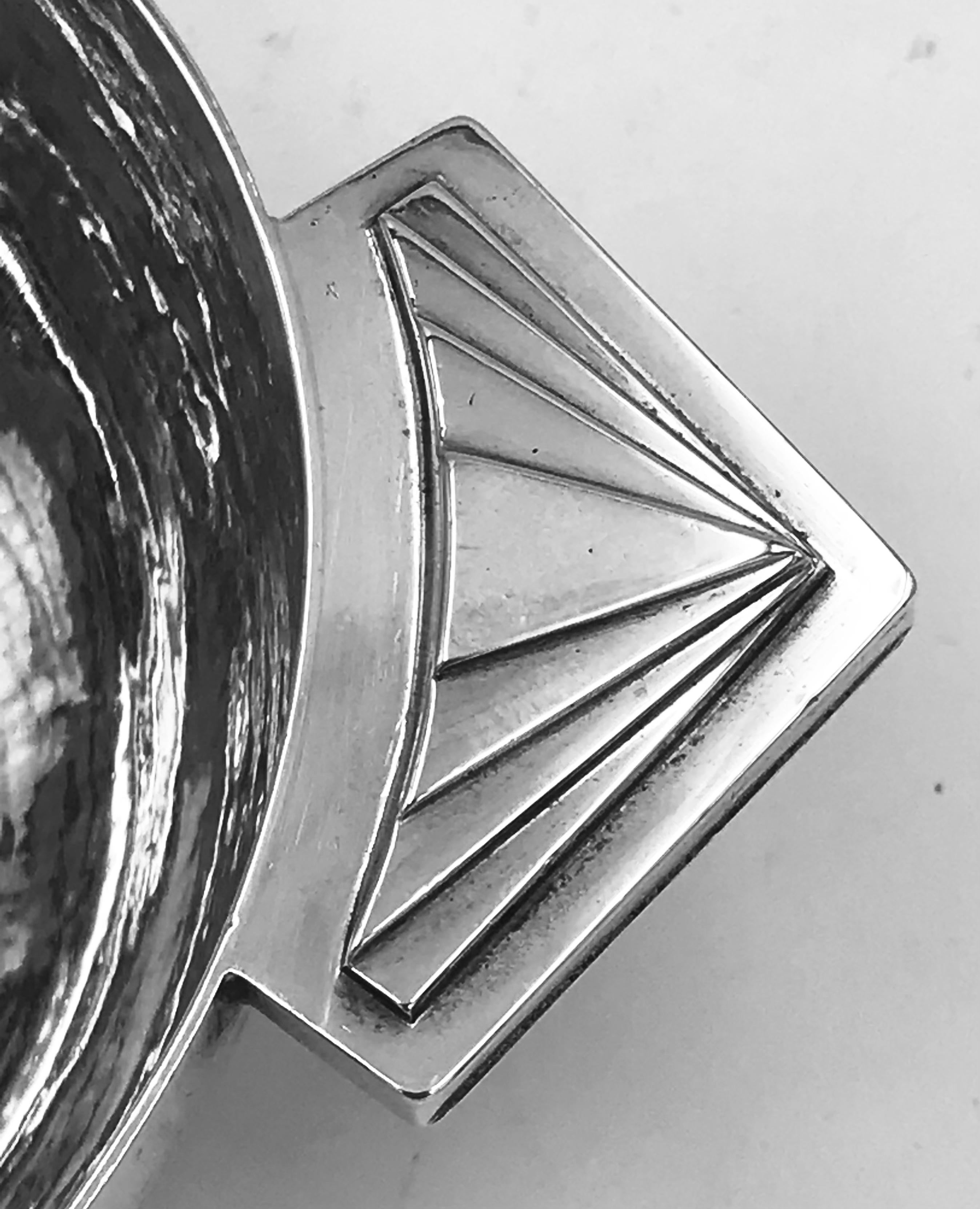 Art Deco English Silver Bowl For Sale 2
