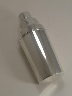 Art Deco English Silver Plate Cocktail Shaker by Mappin and Webb, circa 1930