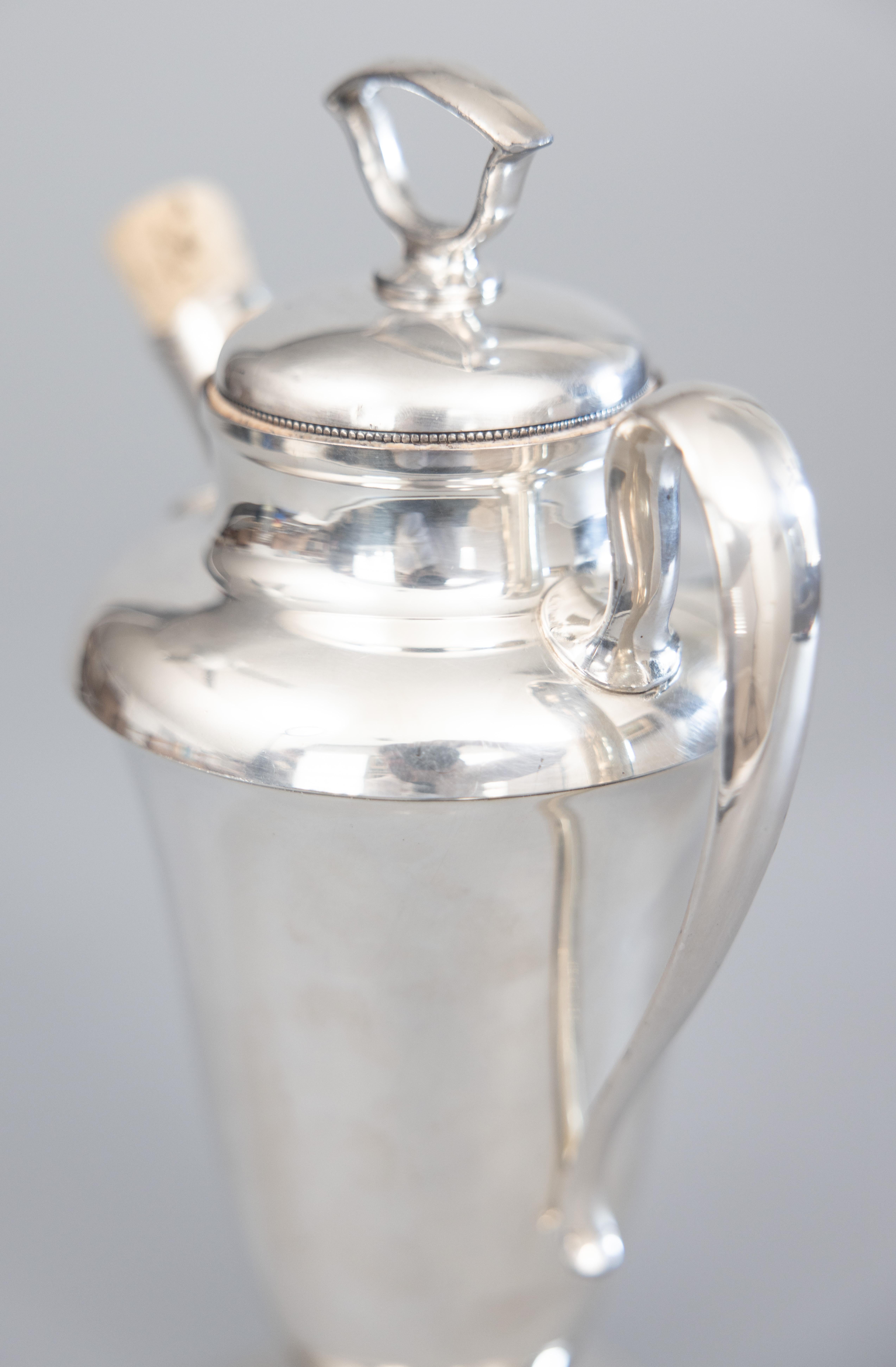 Art Deco English Silver Plate Cocktail Shaker, circa 1920 2