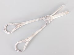 Art Deco English Silver Plate Grape Shears or Rose Floral Scissors, circa 1920