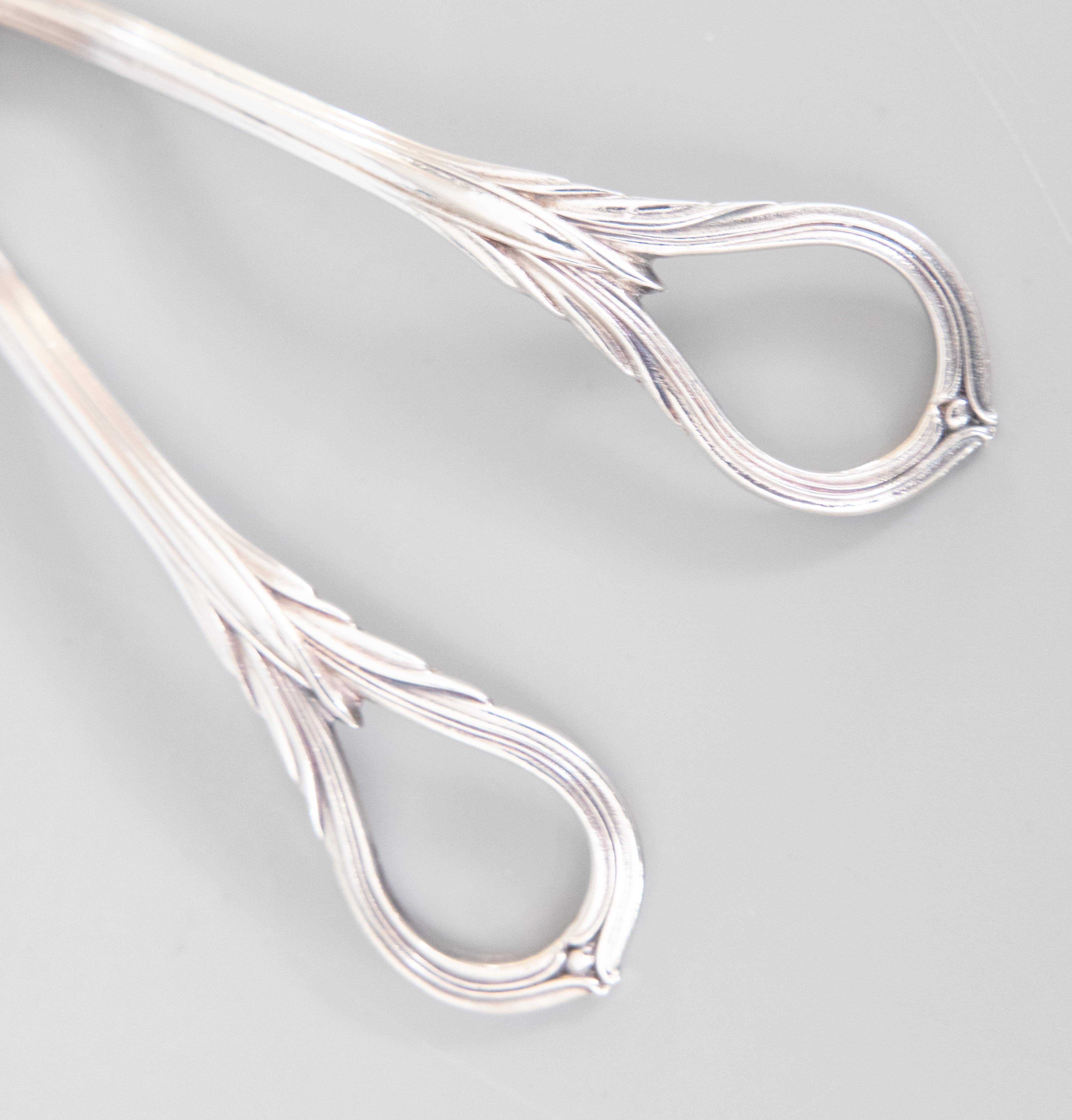 Early 20th Century Art Deco English Silver Plate Grape Shears or Rose Floral Scissors, circa 1920 For Sale