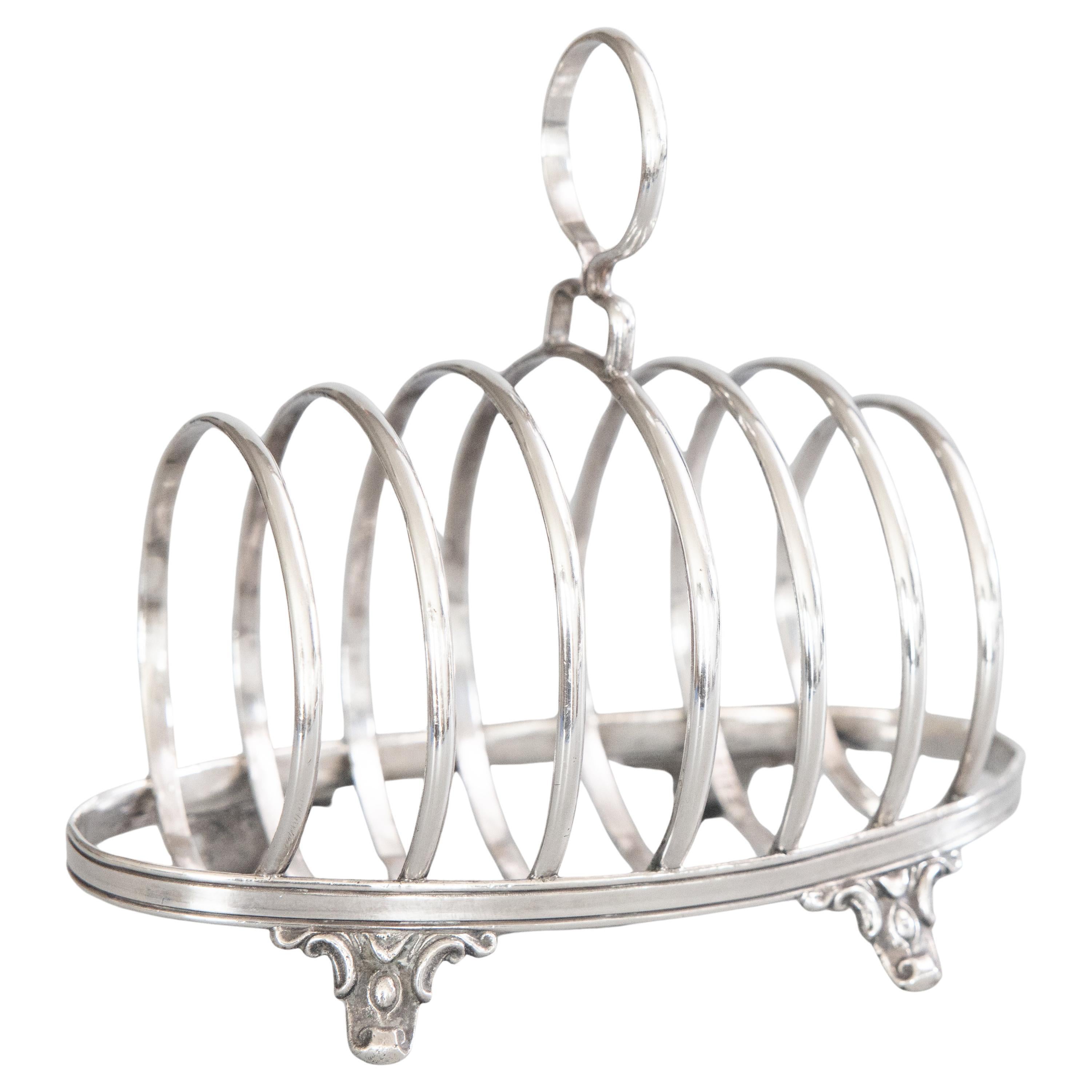 Art Deco English Silver Plate Toast Rack