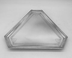 Art Deco Englisch Sterling Silber Tablett