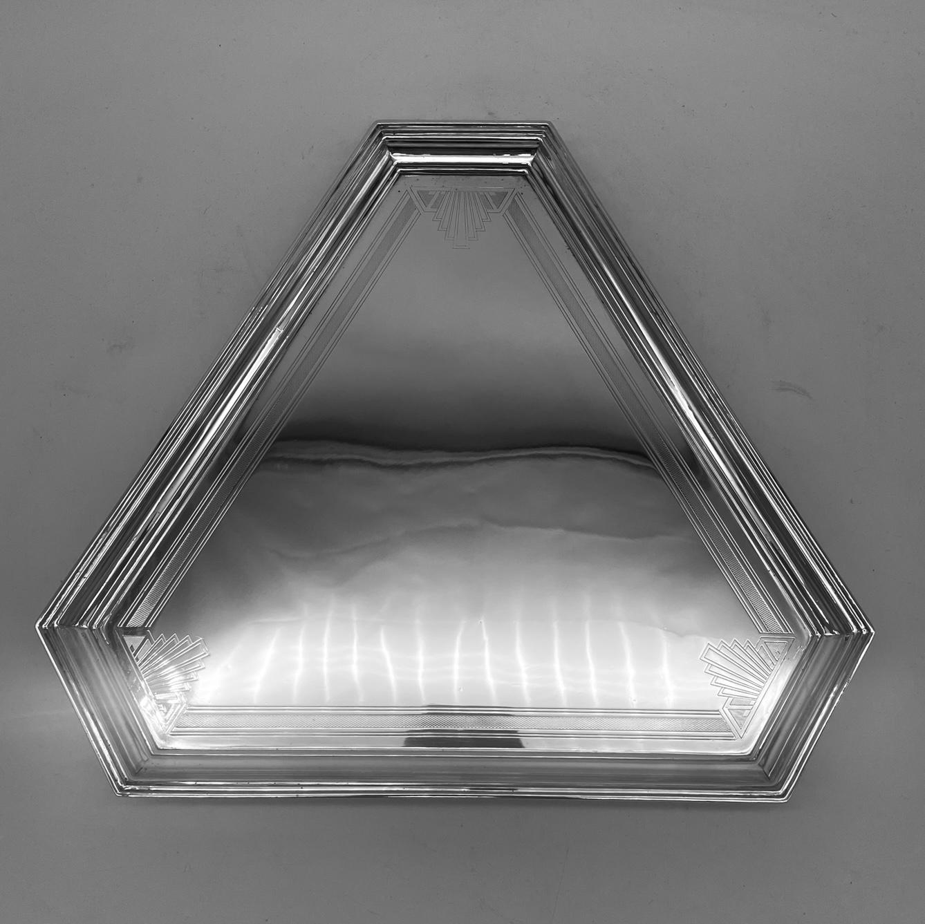 Art Deco English Sterling Silver Tray 5