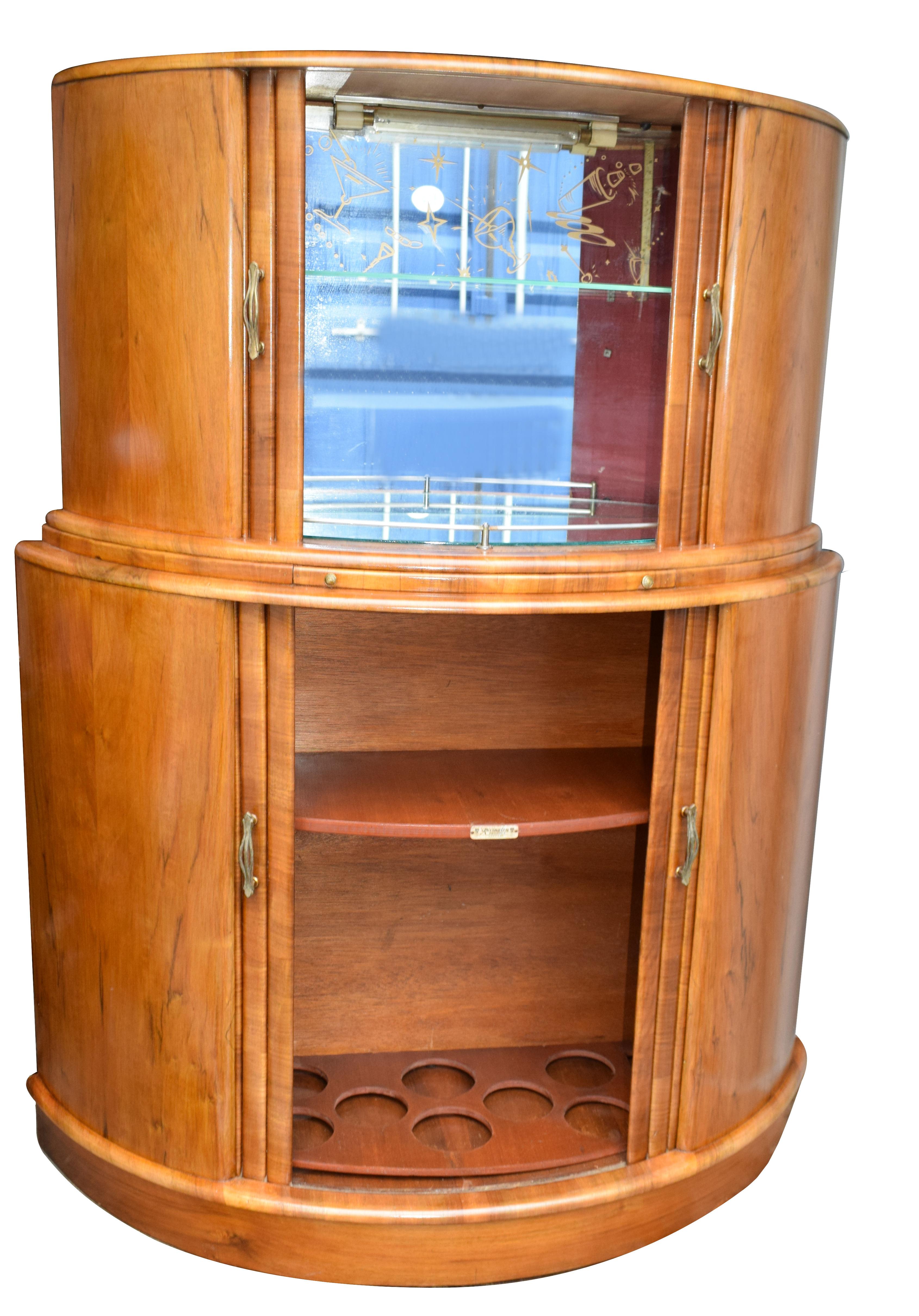 art deco cocktail cabinet for sale