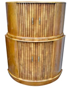 Art Deco English Walnut Cocktail Cabinet, c1930