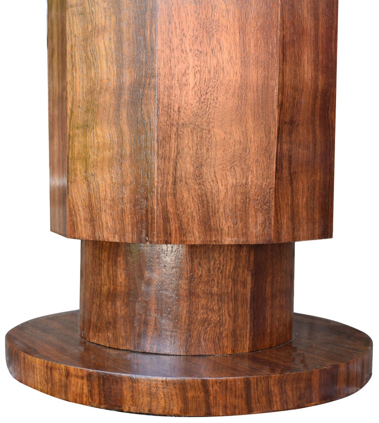 Art Deco English Walnut Pedestal Column at 1stDibs