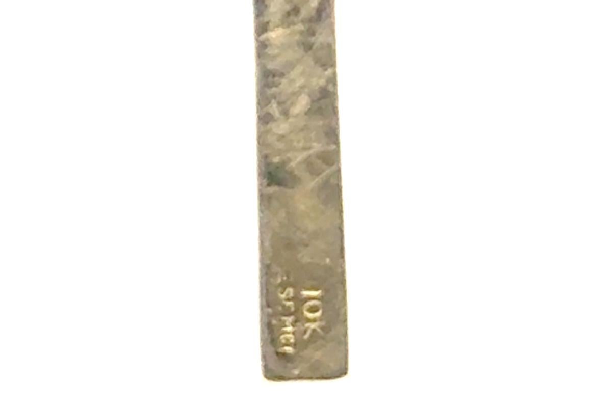 Art Deco Engraved Cross Pendant Necklace Yellow Gold Original 1930's-1940's In Excellent Condition For Sale In Dearborn, MI