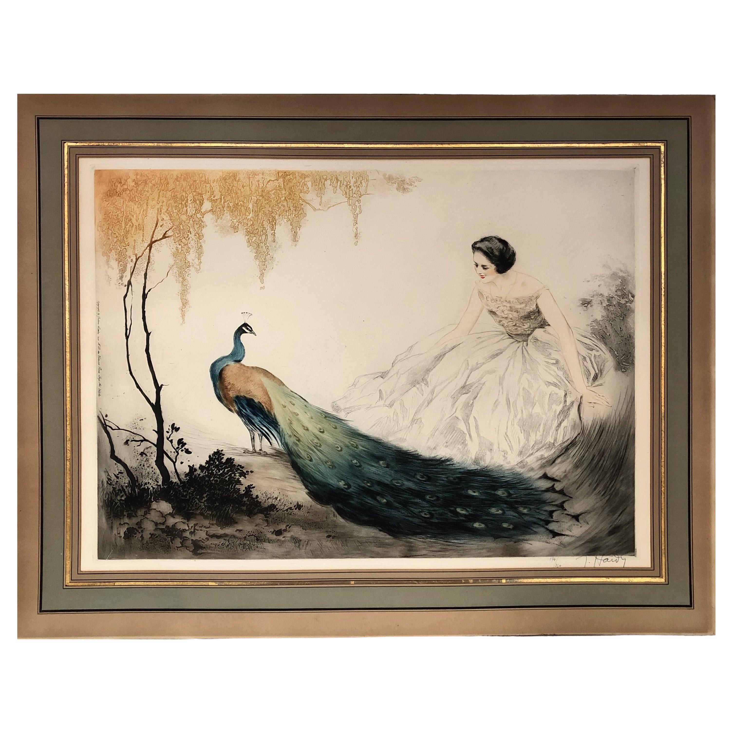 Gravur im Art déco-Stil von Jean Hardy Louis Icart School im Angebot