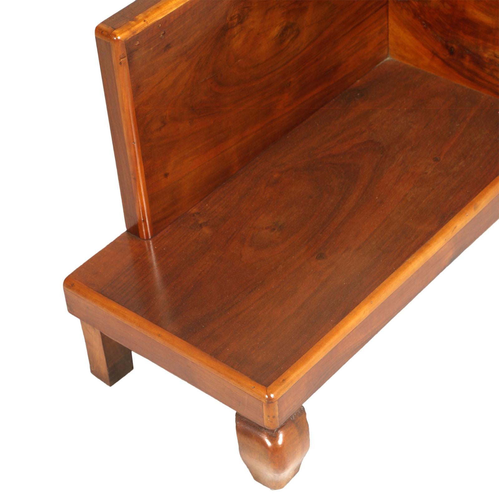 Veneer Art Deco Entrance Cabinet, Console in Walnut Restored and Published to Wax