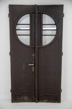 Porte doppie d'ingresso in stile Art Déco, anni '30