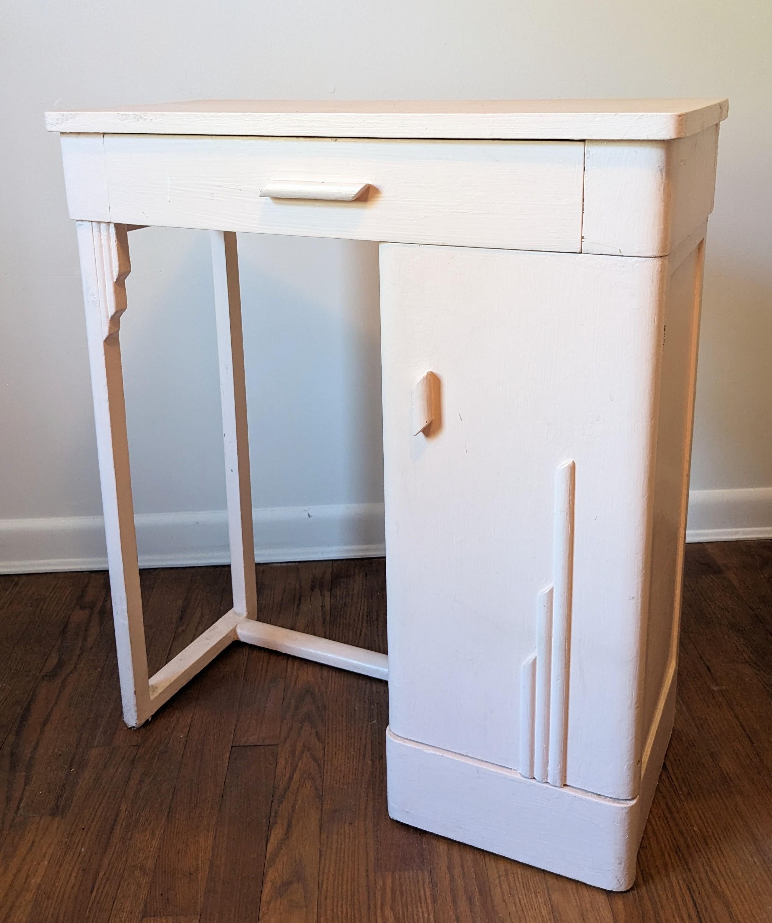 American Art Deco Entry Desk For Sale