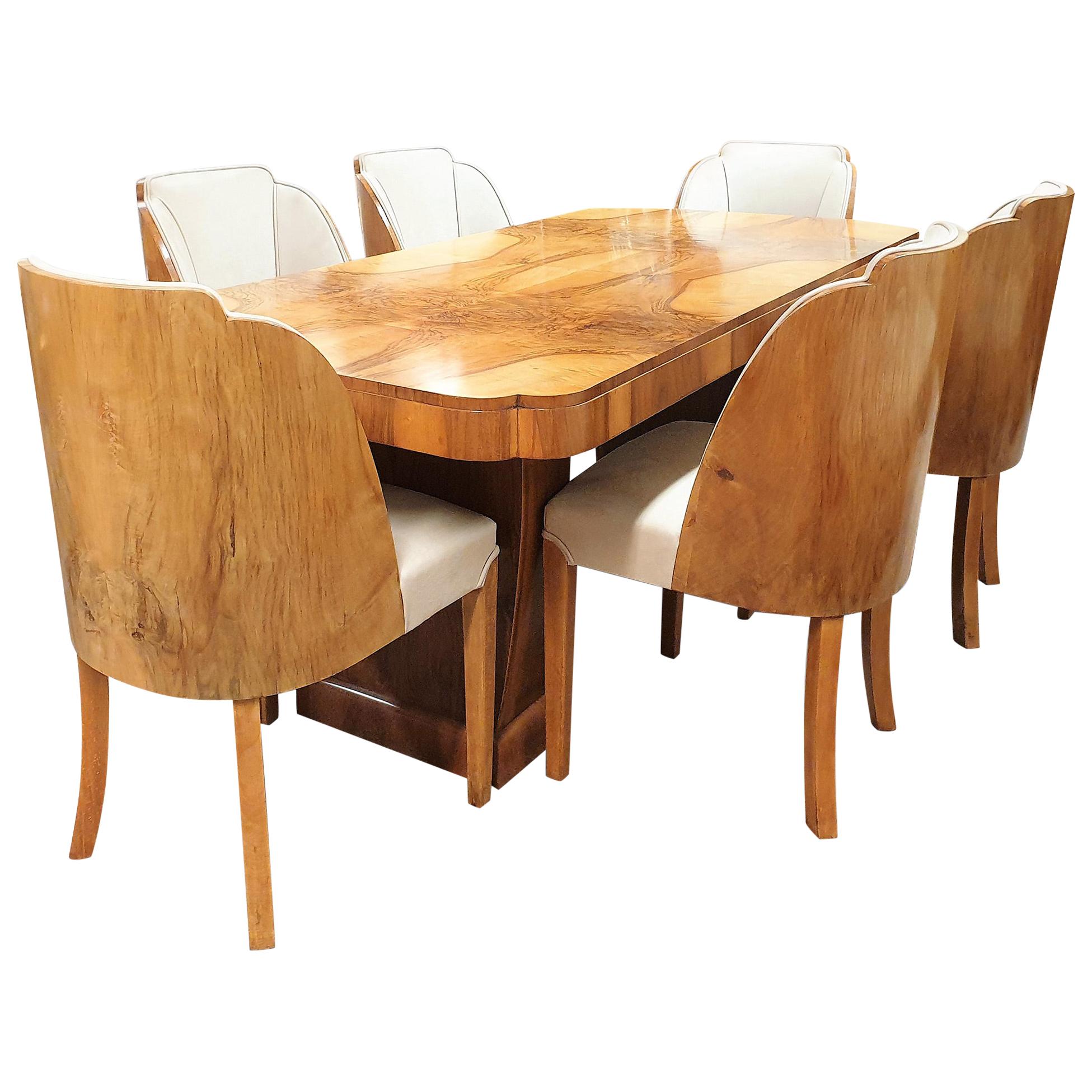 Art Deco Epstein Cloud Dining Suite, circa 1930s For Sale