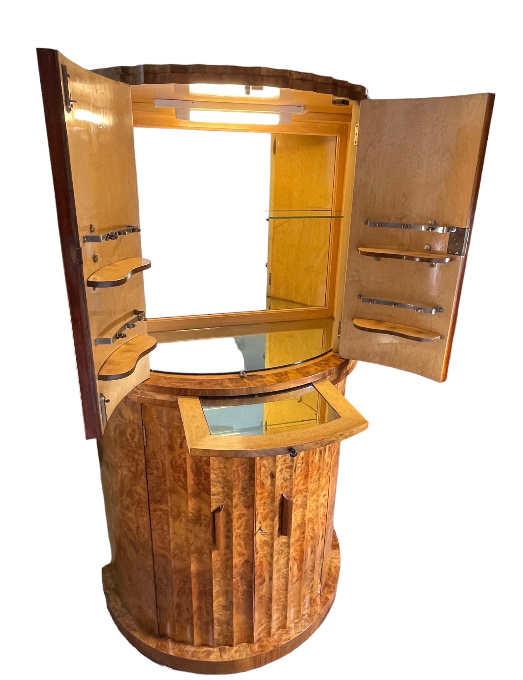 Art Deco Epstein Cocktail Cabinet For Sale 3