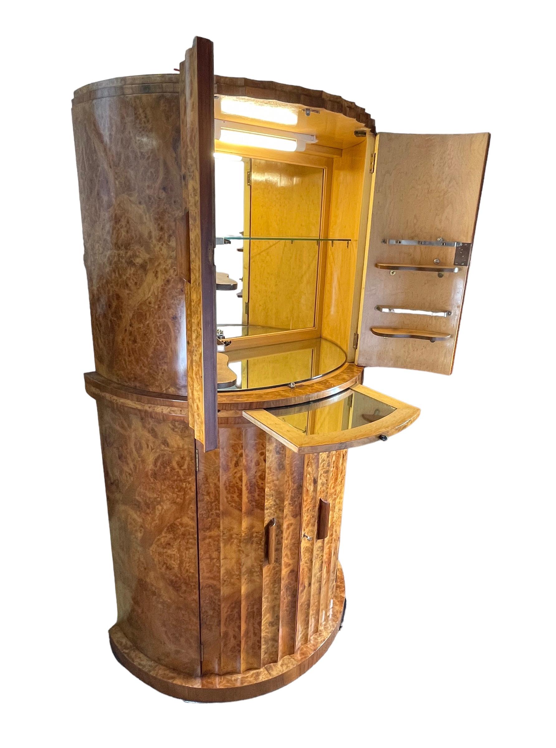 Art Deco Epstein Cocktail Cabinet For Sale 4