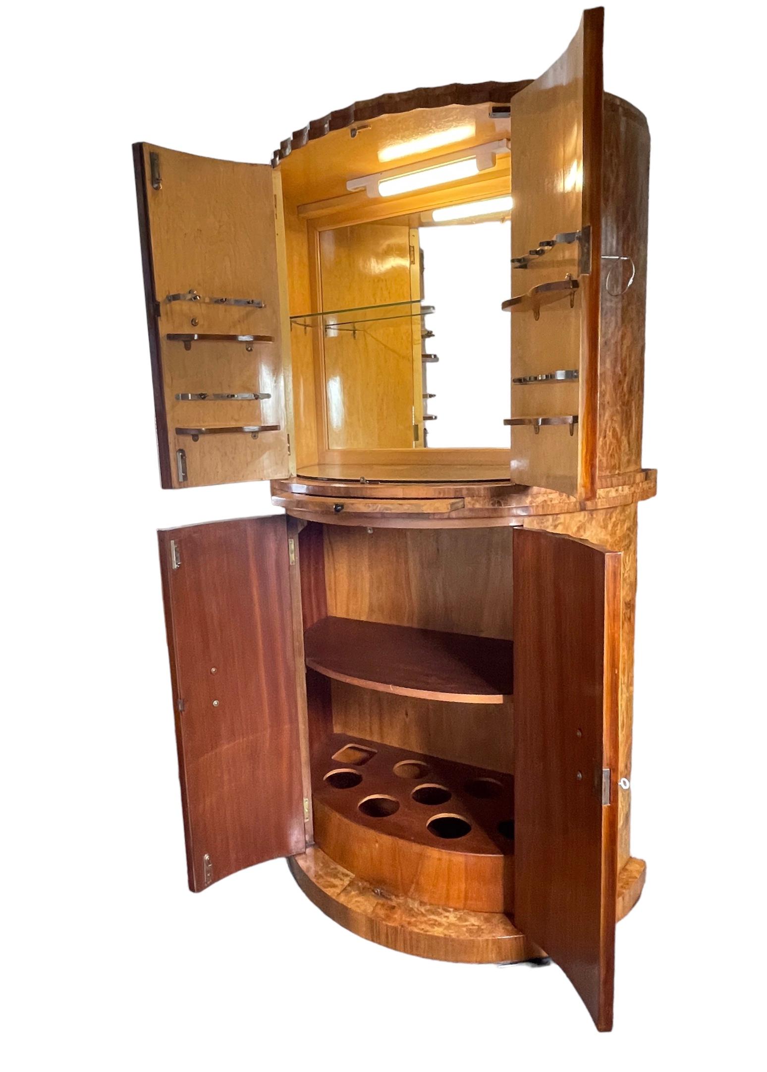 Art Deco Epstein Cocktail Cabinet For Sale 2