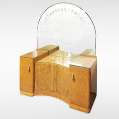 Art Deco Epstein Dressing Table in Burr Walnut