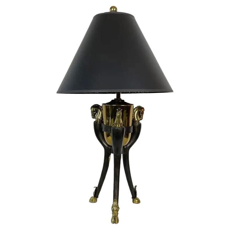 Art Deco Equestrian Table Lamp For Sale