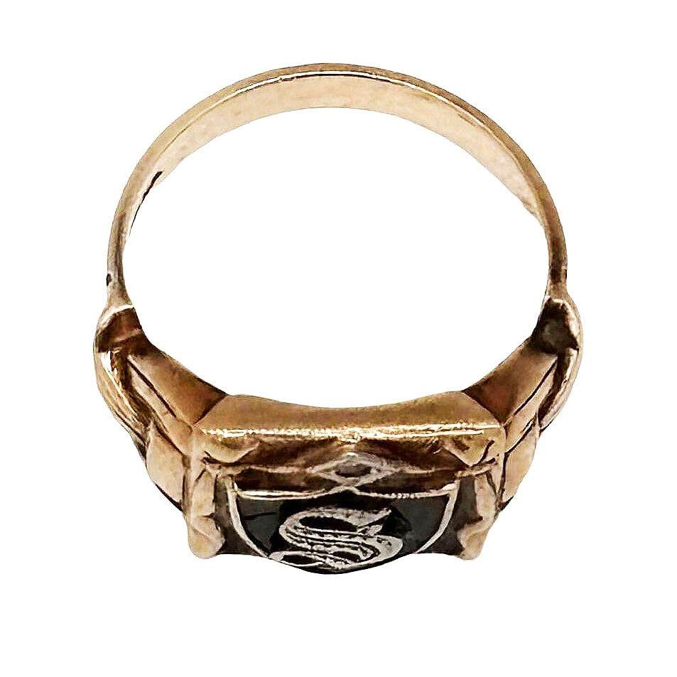 American Art Deco Era 10k Gold 
