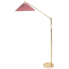 Art Deco Era Brass Floor Lamp by Kaspar & Sic Vienna, 1932