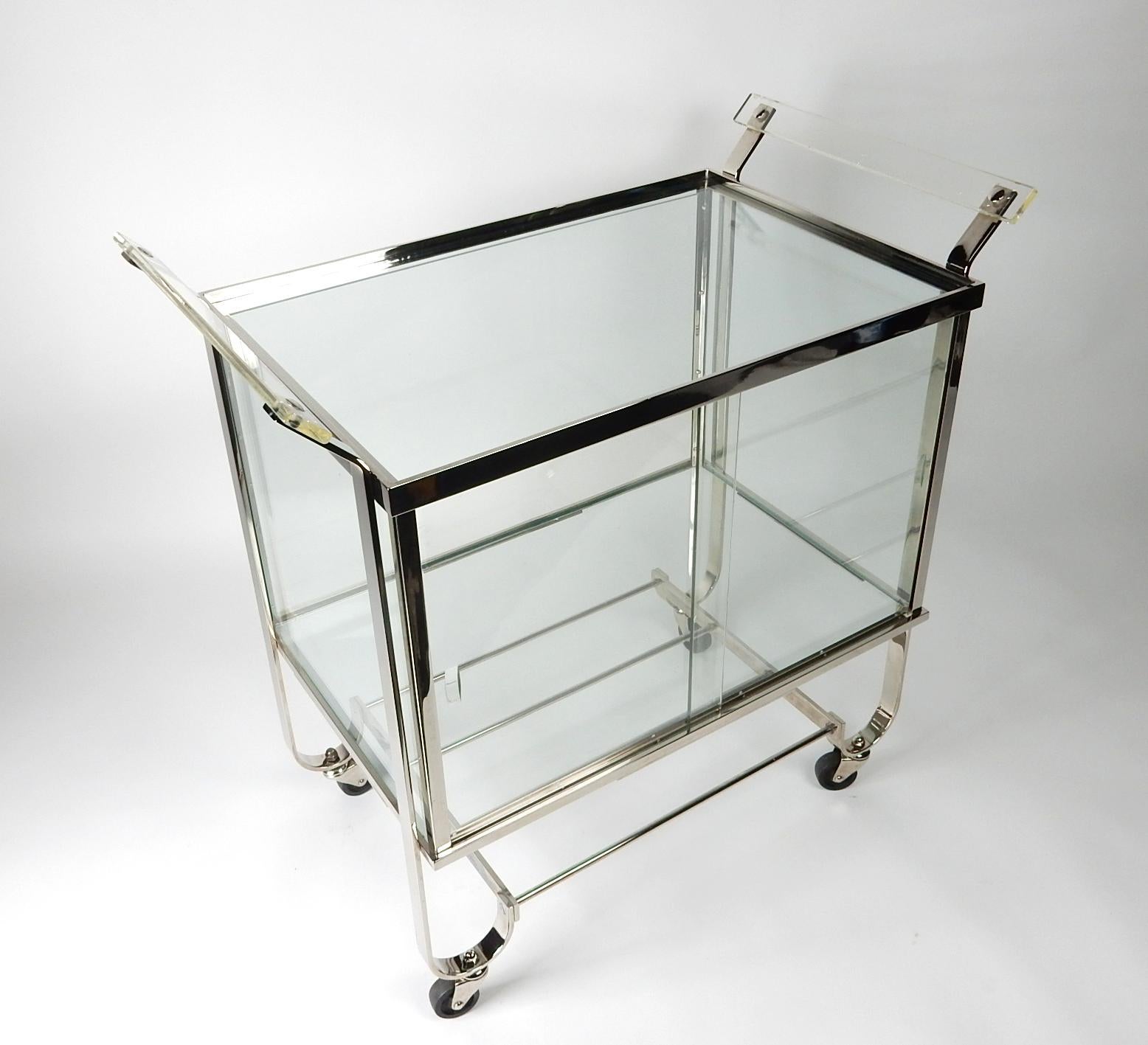enclosed bar cart
