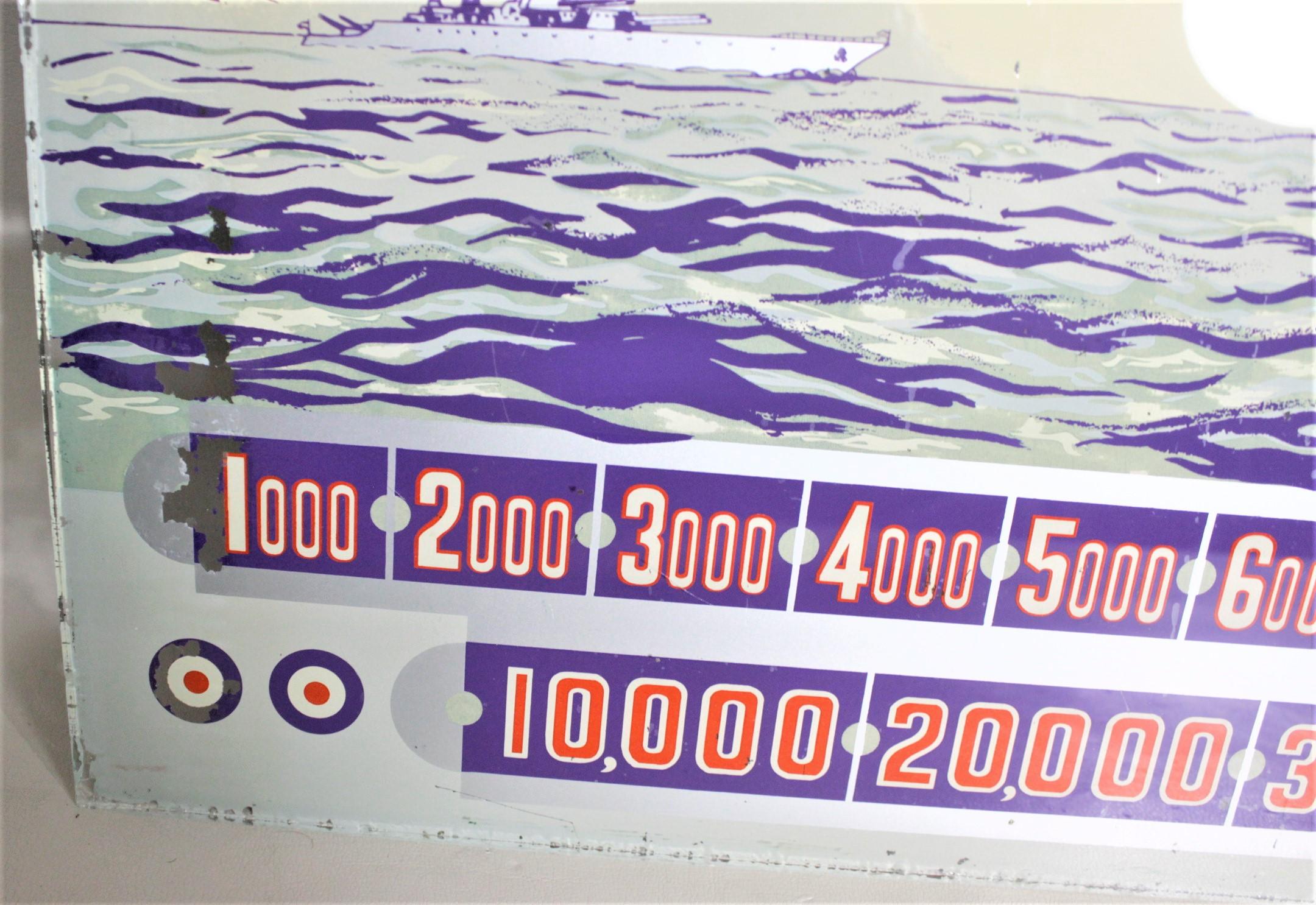 Verre de l'époque Art Déco « Expo's Contact » ( contact de l'exposition) - Pinball Machine Back - Military Aircraft Bon état - En vente à Hamilton, Ontario