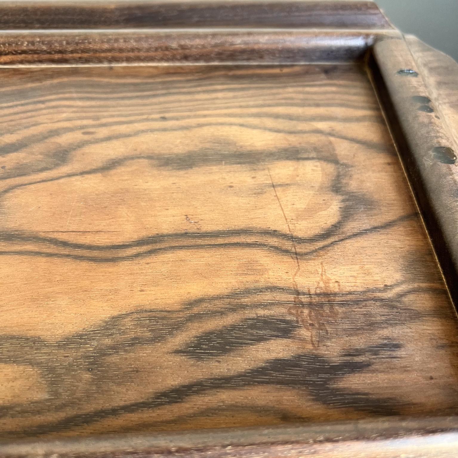 XX secolo Vassoio da portata Art Deco degli anni '40, pieno di legno esotico in vendita