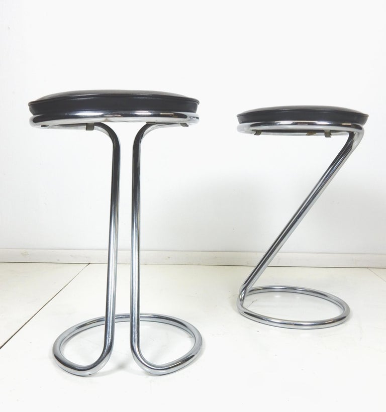 Art Deco Era Gilbert Rohde Design Z Bar Stools by Troy Sunshade at 1stDibs
