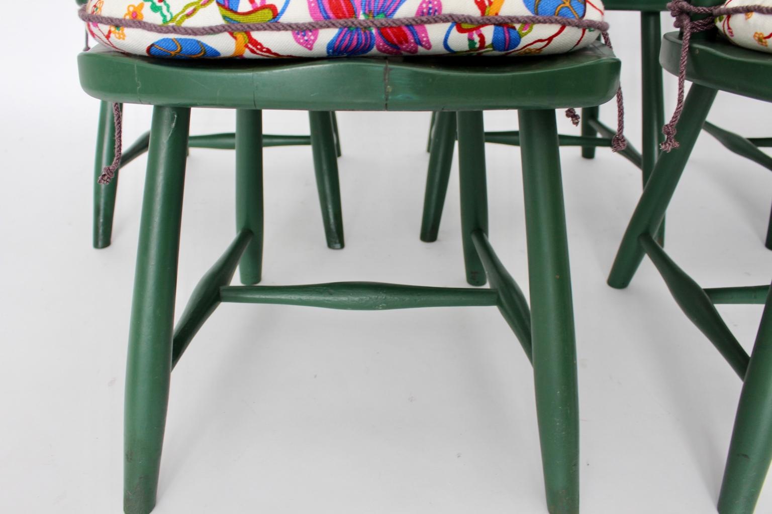 Vintage-Winsor-Stühle aus Buchenholz aus der Art-déco-Ära von Josef Frank Wien, um 1925 im Angebot 7