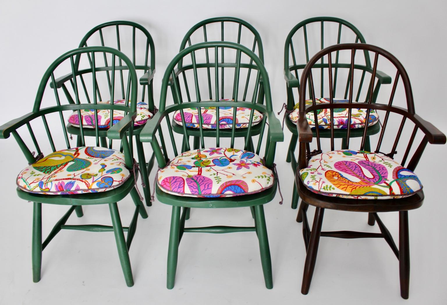 Vintage-Winsor-Stühle aus Buchenholz aus der Art-déco-Ära von Josef Frank Wien, um 1925 (Österreichisch) im Angebot