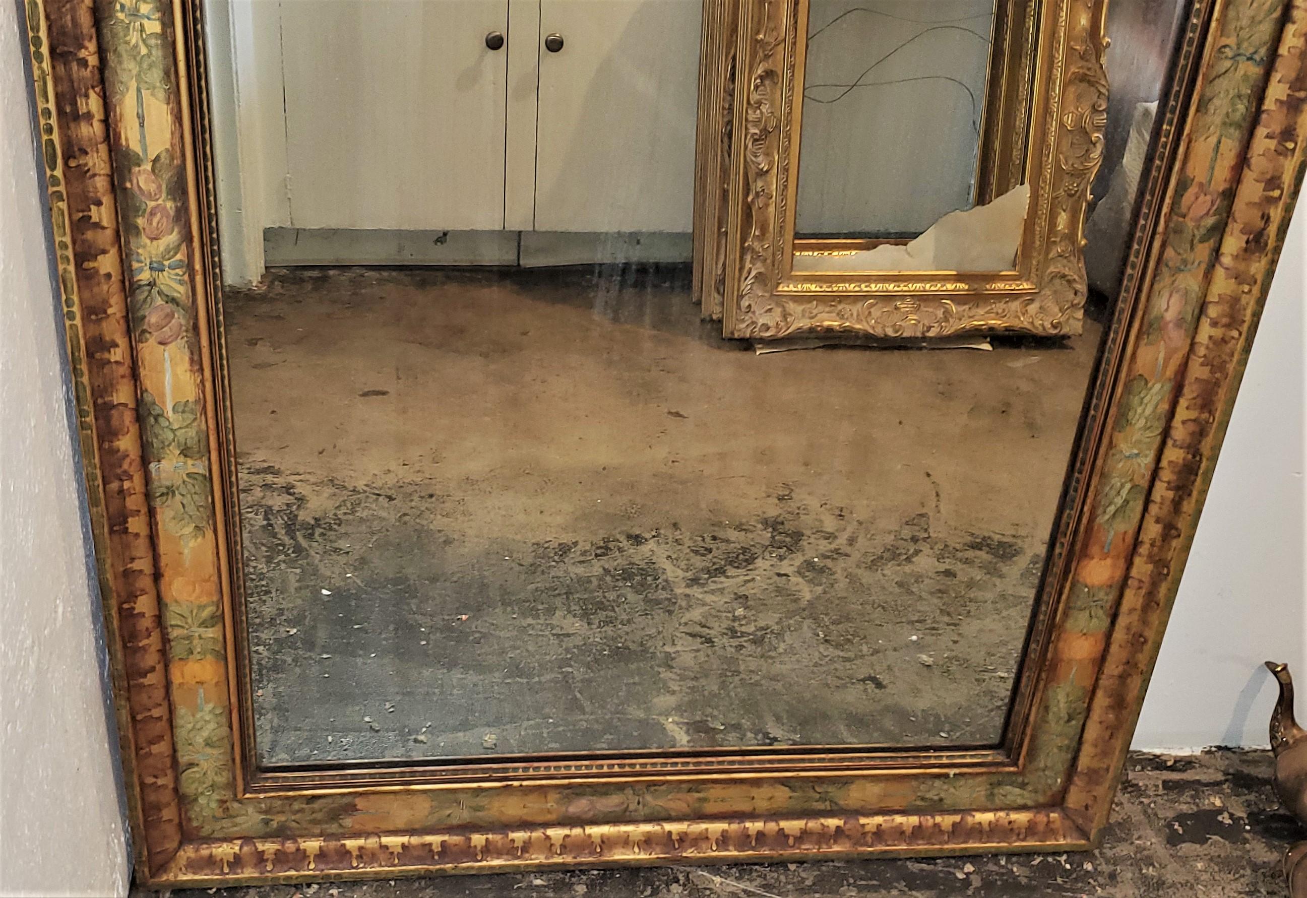 Hand-Crafted Art Deco Era Nena Claiborne Hand Painted Mirror