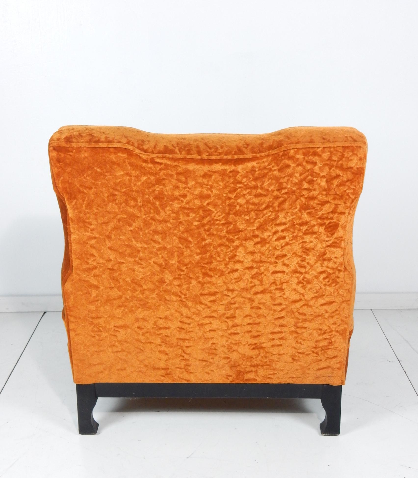 orange slipper chairs