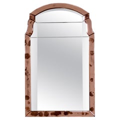 Art Deco Era Pink Mirror circa 1930s 35" x 21"