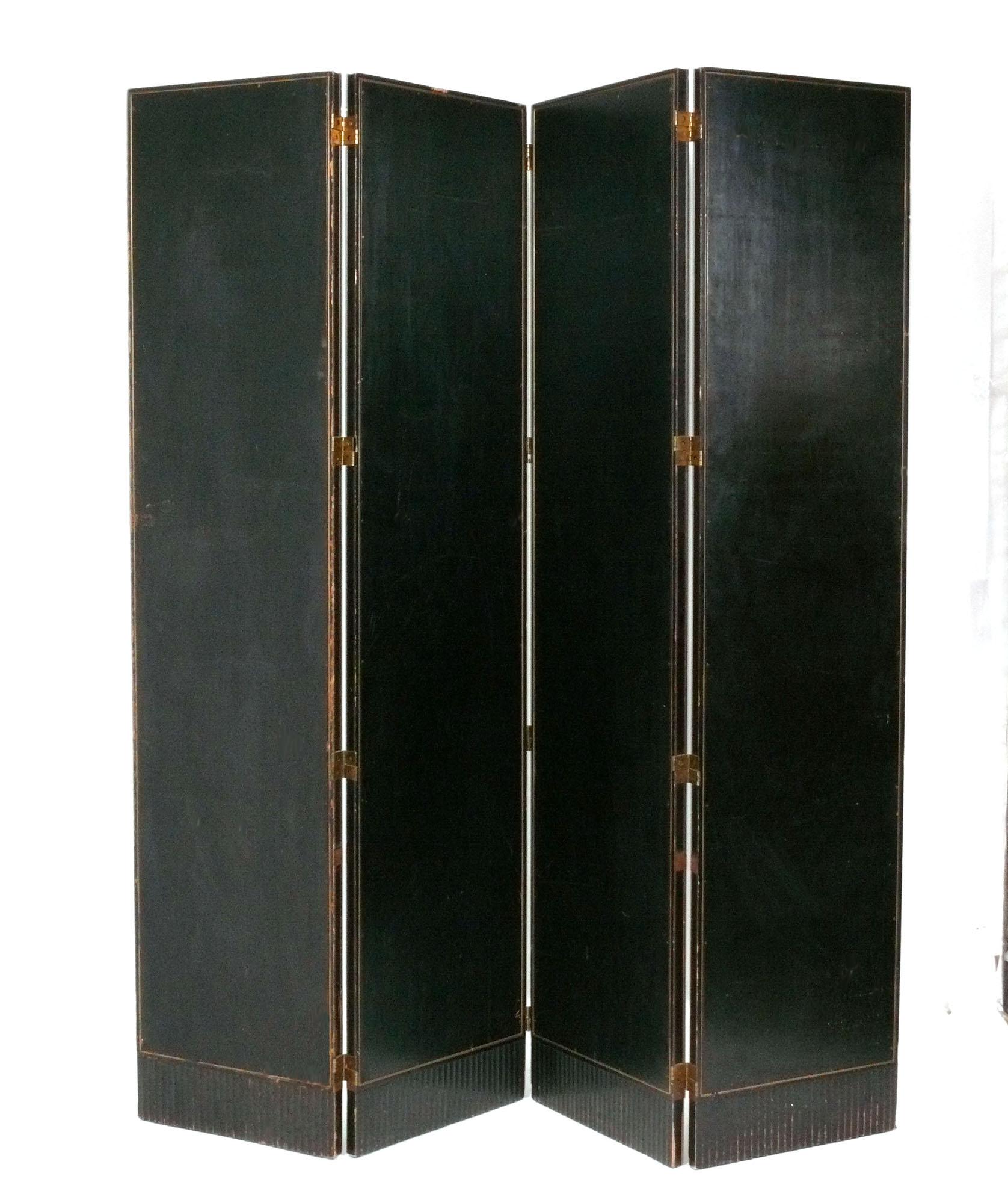 Metà XX secolo Paravento a specchio in stile Art Deco Regency degli anni '30 circa in vendita