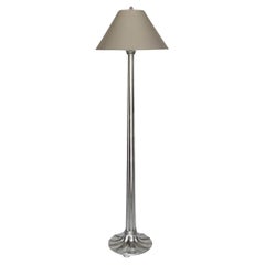 Art Deco Erika Brunson for Dessin Fournir Silver Leaf Giltwood Floor Lamp