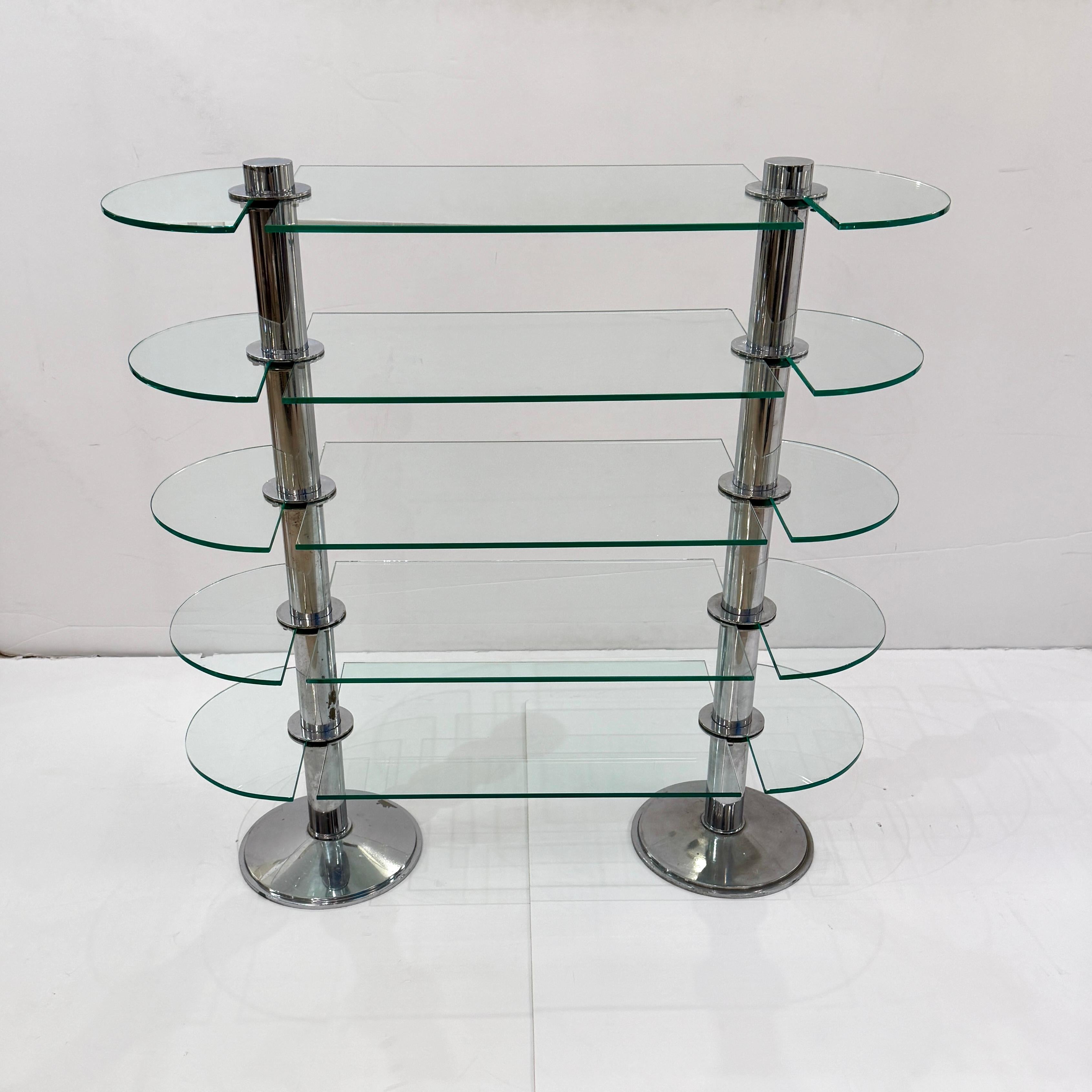 Art Deco Etagere Display Shelf By Siegel, France 1930 In Good Condition For Sale In New York, NY