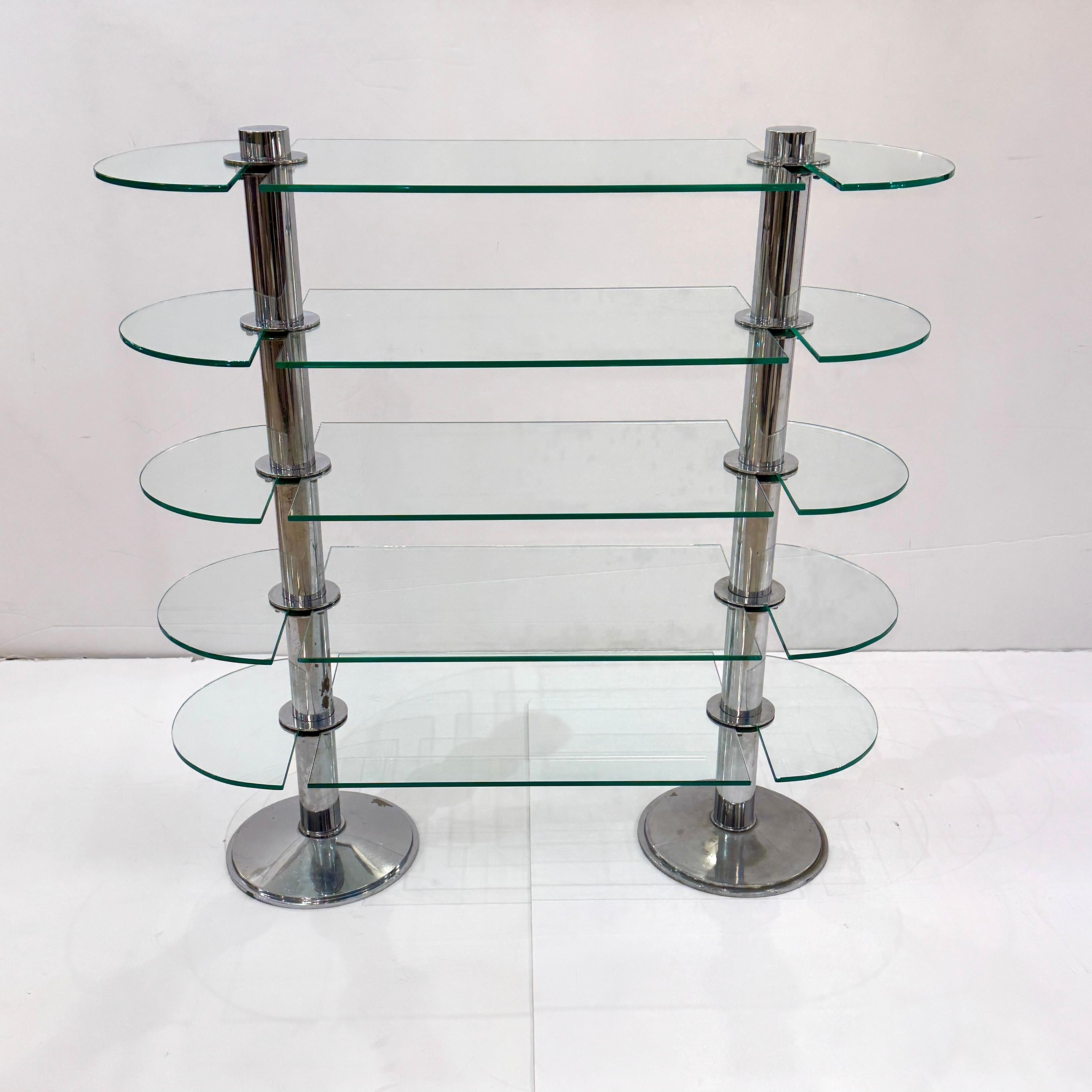 20th Century Art Deco Etagere Display Shelf By Siegel, France 1930 For Sale