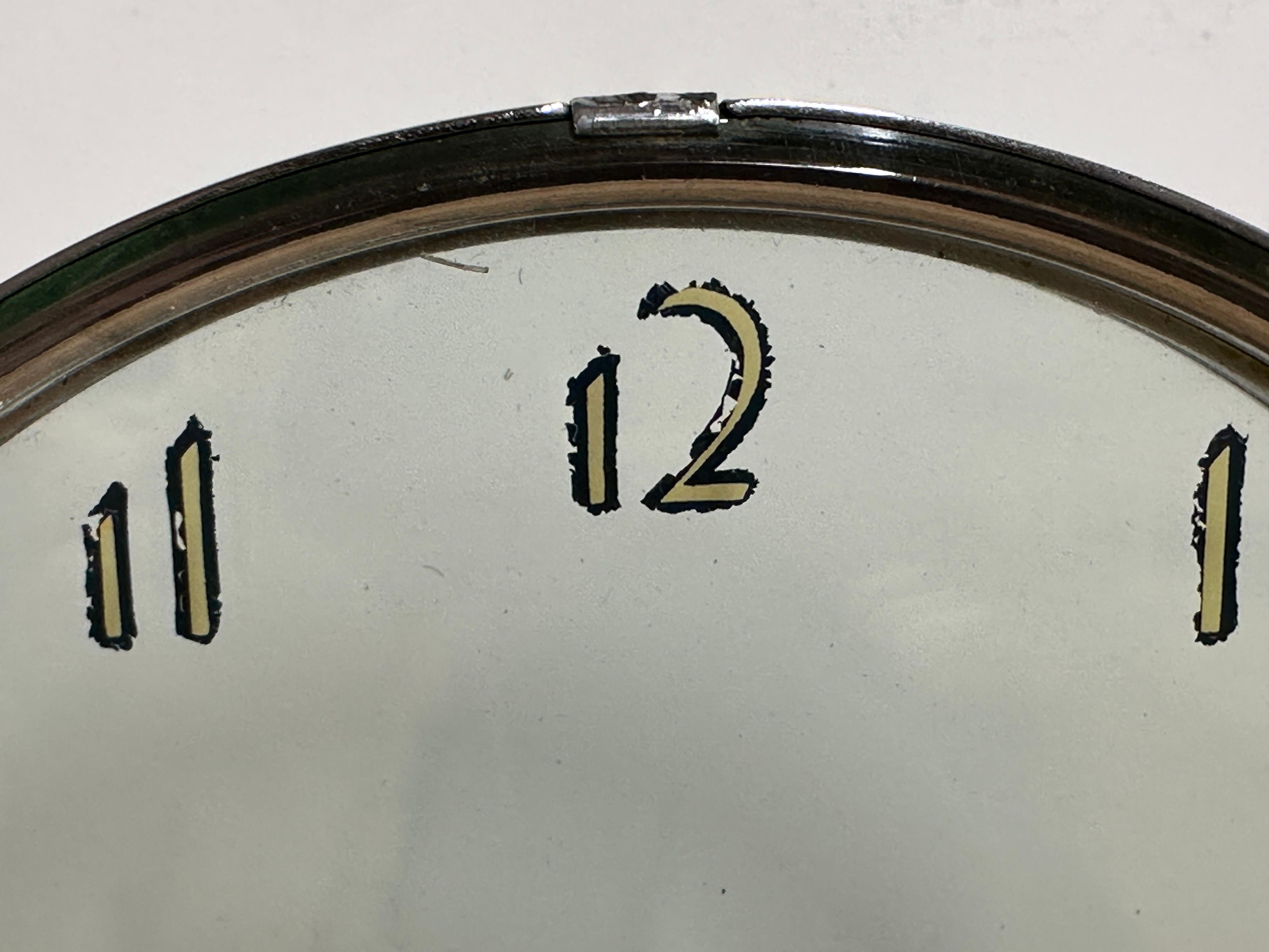 Art Deco Etalage Reclame Mystery Clock Running Nicely Bon état - En vente à Palm Springs, CA